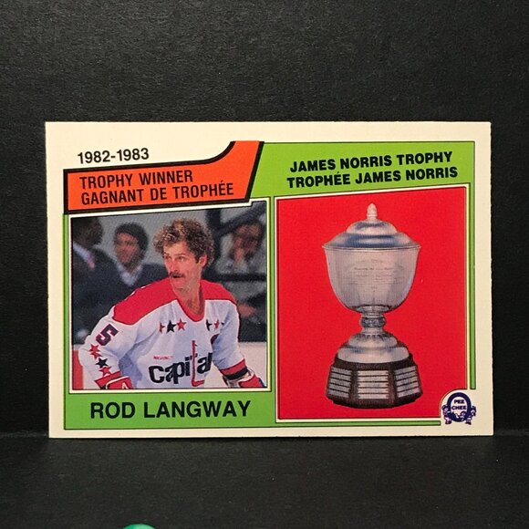 1983-84 O-Pee-Chee OPC Hockey - #207 Rod Langway Norris - Washington Capitals - Picture 1 of 2